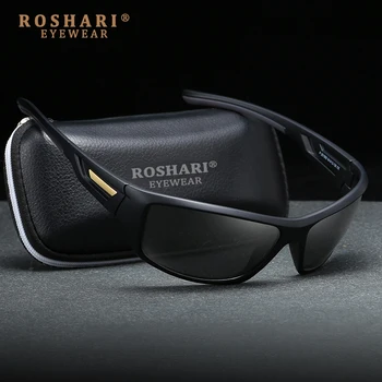  RoShari Polarizované slnečné Okuliare Mužov Luxusné Značky Dizajnér Ročník Jazdy Slnečné Okuliare Muž Okuliare Tieň UV400 R013